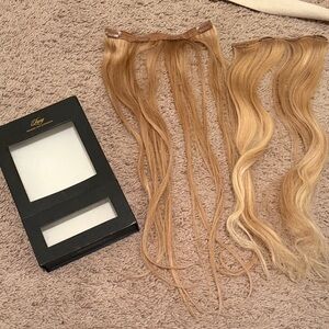 2 Luxy Remy Hair Beige Blonde Clip In Hair extensions